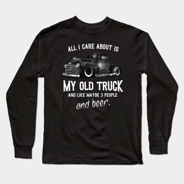 Chevy 3100 Classic Truck Long Sleeve T-Shirt by hardtbonez